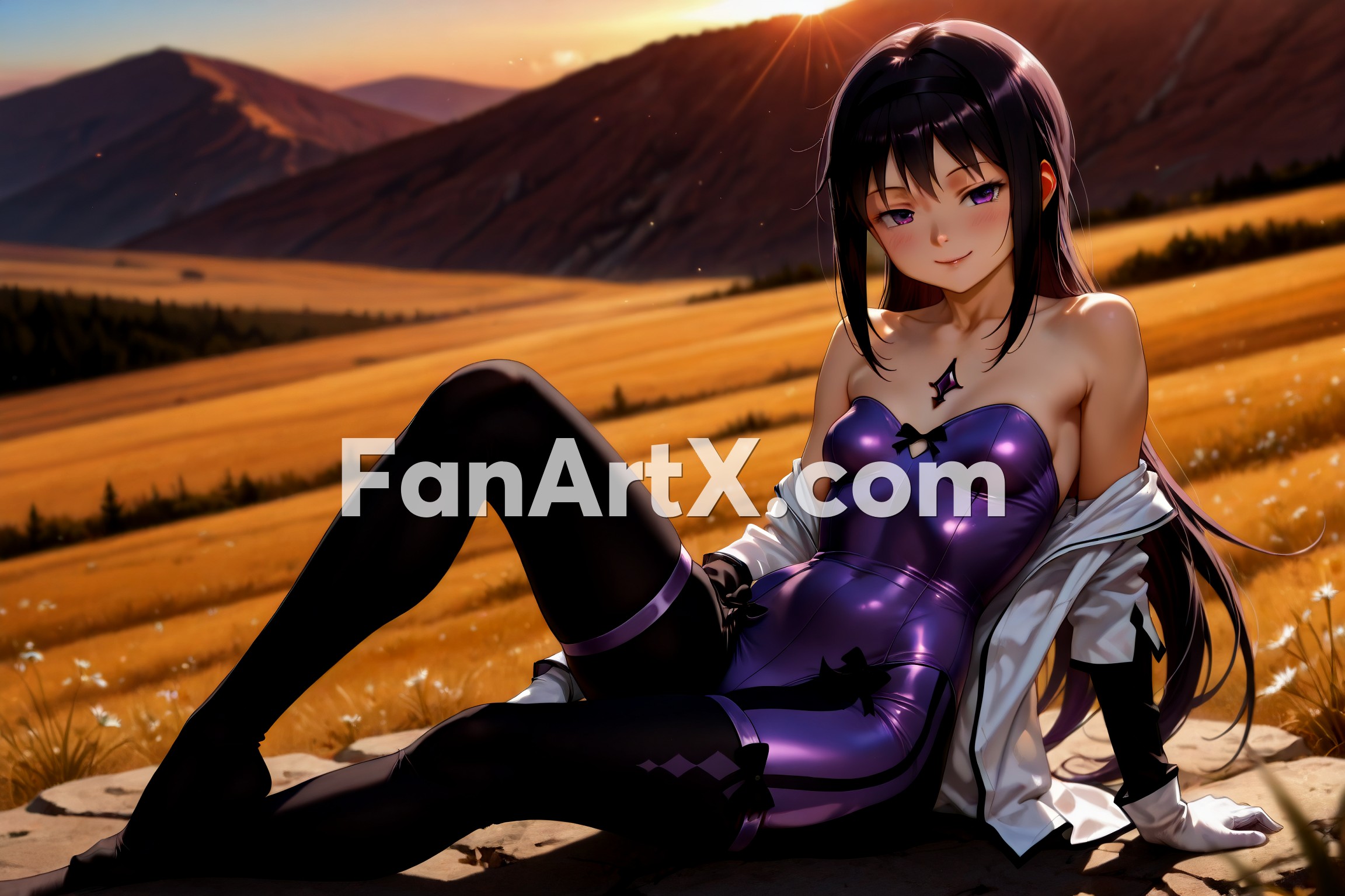 Akemi Homura Puella Magi Madoka Magica Fanart 7191976
